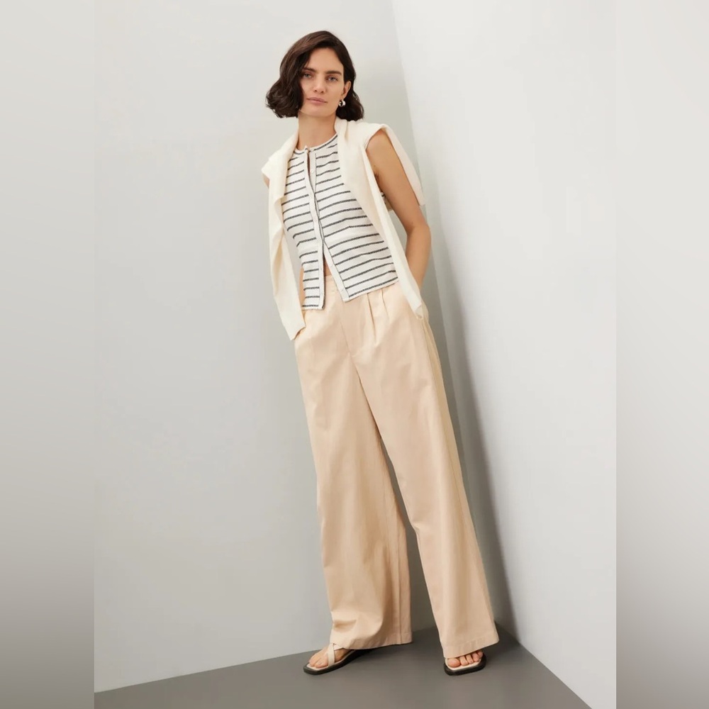 Madewell Beige Wide-Leg Pants